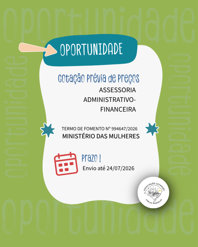 Cotação prévia de preços – Assessoria Administrativo-Financeira