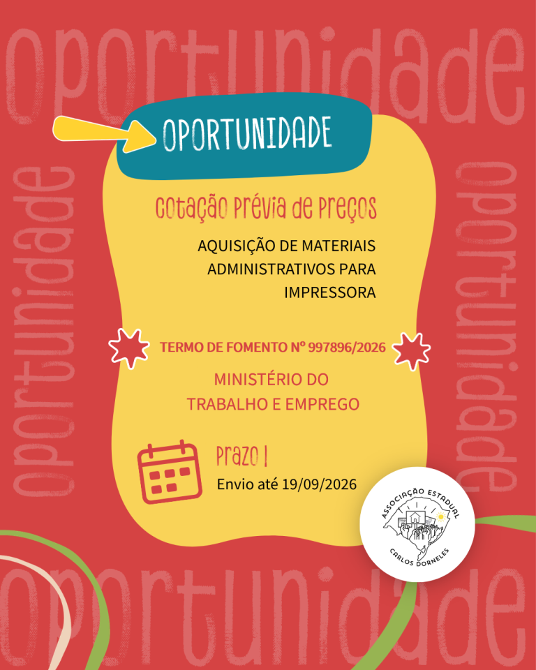 Cotação prévia de preços –  Aquisição de materiais administrativos para impressora 